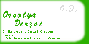orsolya derzsi business card